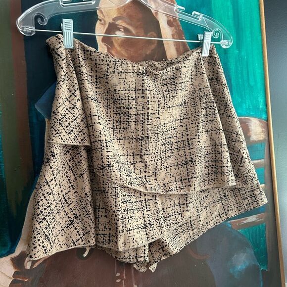SHEIN Black and Tan Textured Skort Set L - Picture 15 of 16